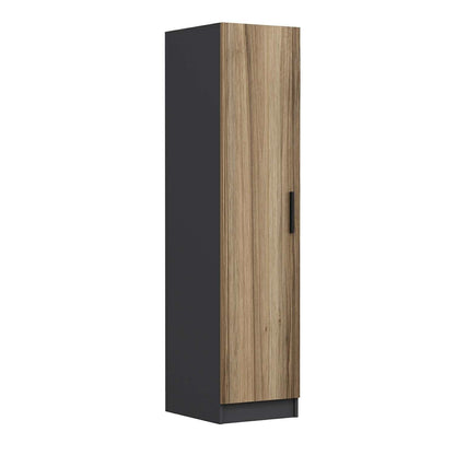 Ντουλάπα 45x190x52 εκ Walnut Anthracite 506MNR3671