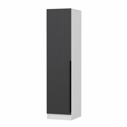 Ντουλάπα 45x190x52 εκ Anthracite White 506MNR3683
