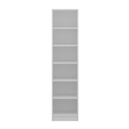 Ντουλάπα 45x190x52 εκ Walnut White 506MNR3691