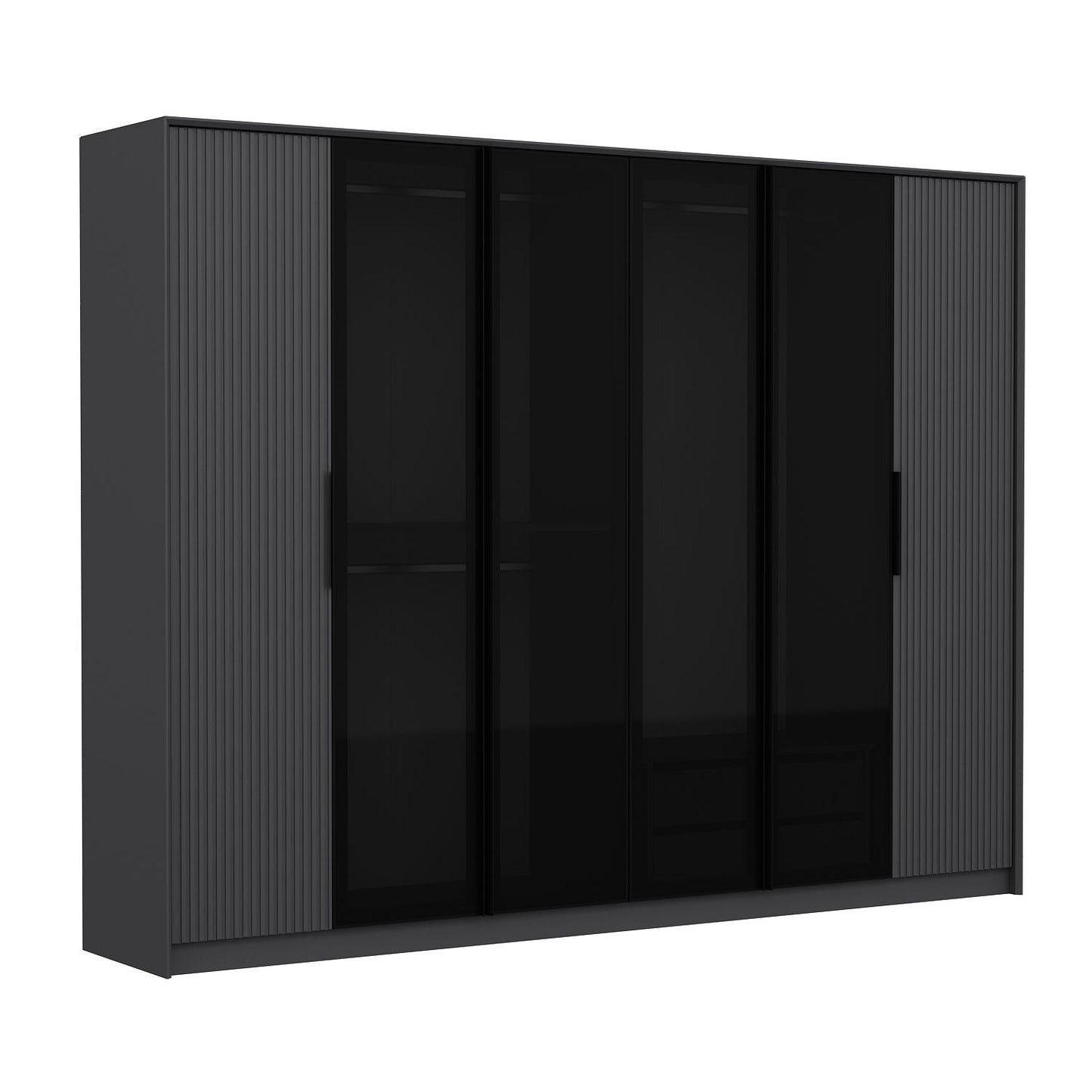 Ντουλάπα 274x210x52 εκ Ανθρακί 506MNR3727