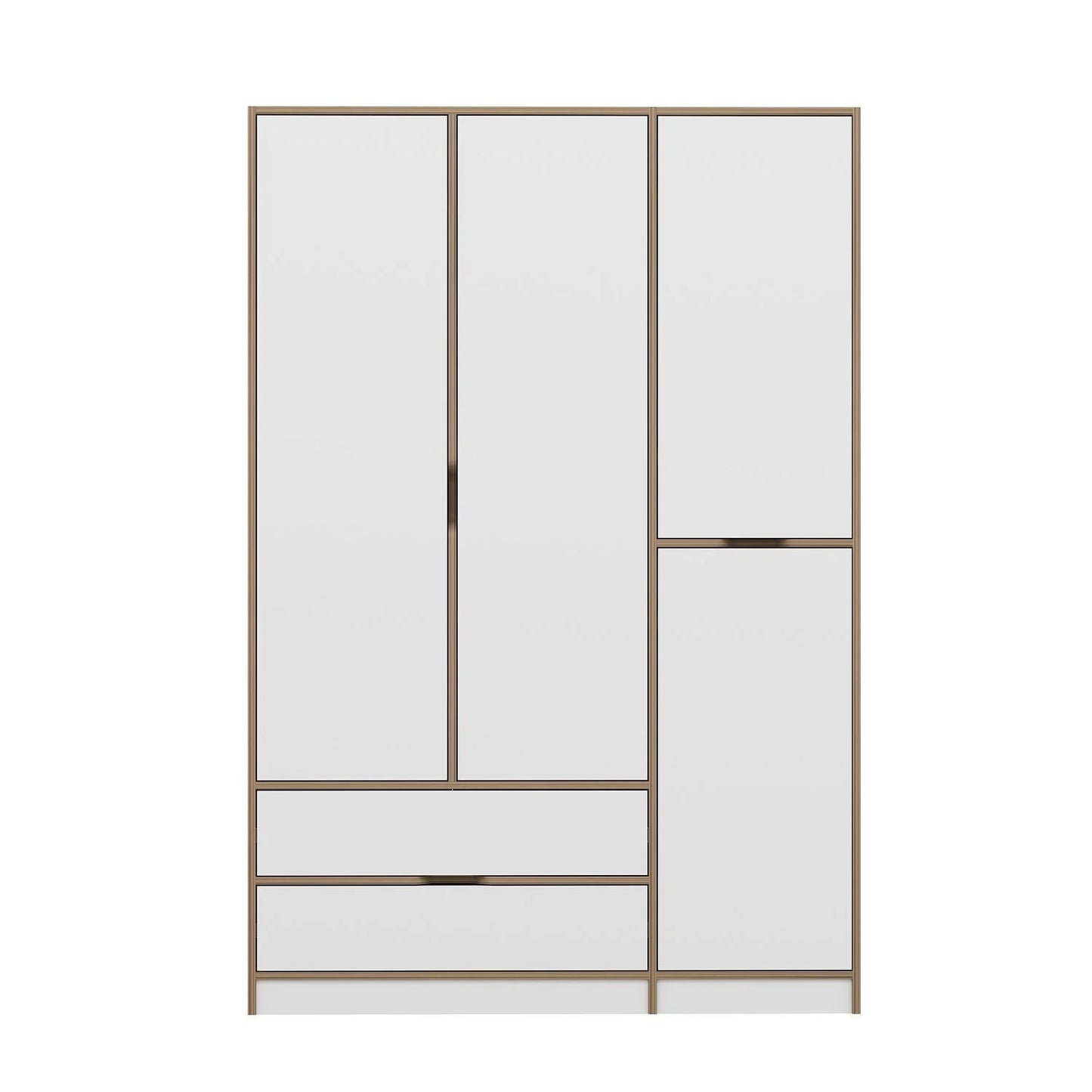 Ντουλάπα 140x208x52 εκ White Dore 506MNR3730