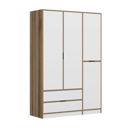Ντουλάπα 140x208x52 εκ White Dore 506MNR3730