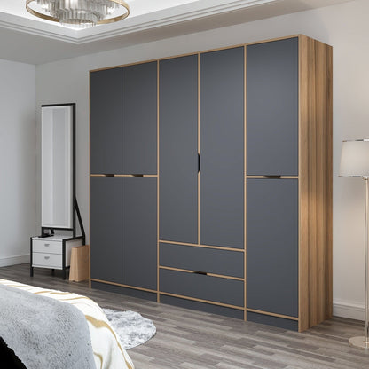Ντουλάπα 232x208x52 εκ Anthracite Dore 506MNR3731
