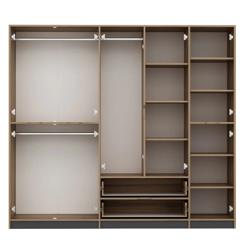 Ντουλάπα 232x208x52 εκ Anthracite Dore 506MNR3731