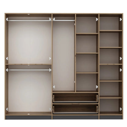 Ντουλάπα 232x208x52 εκ Anthracite Dore 506MNR3731