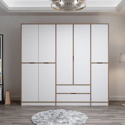 Ντουλάπα 232x208x52 εκ White Dore 506MNR3732