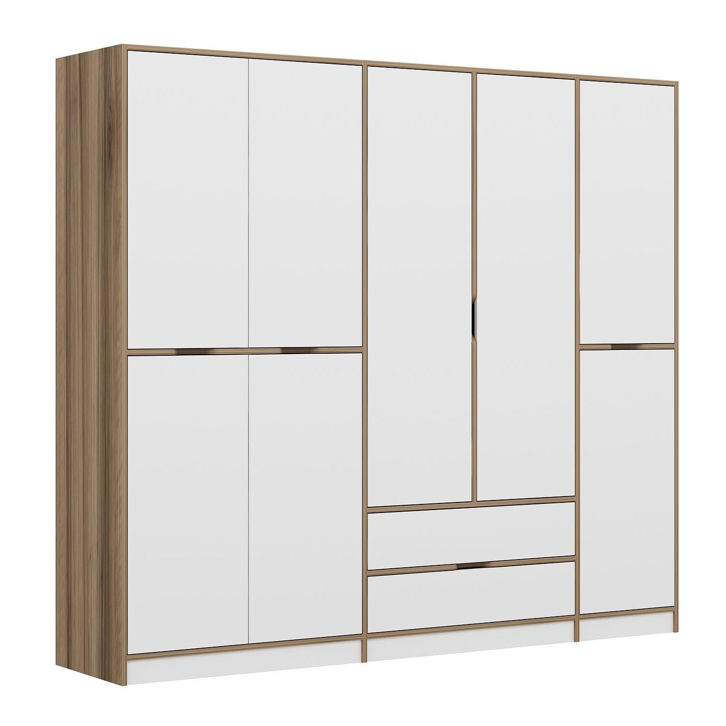 Ντουλάπα 232x208x52 εκ White Dore 506MNR3732