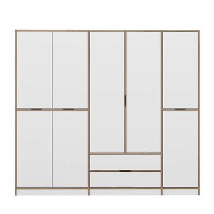 Ντουλάπα 232x208x52 εκ White Dore 506MNR3732