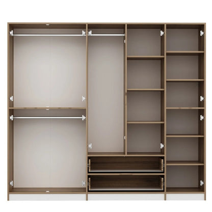 Ντουλάπα 232x208x52 εκ White Dore 506MNR3732