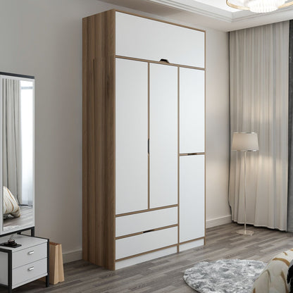 Ντουλάπα 140x253x52 εκ White Dore 506MNR3736