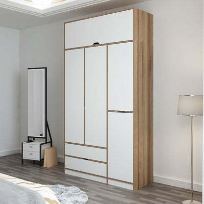 Ντουλάπα 140x253x52 εκ White Dore 506MNR3736