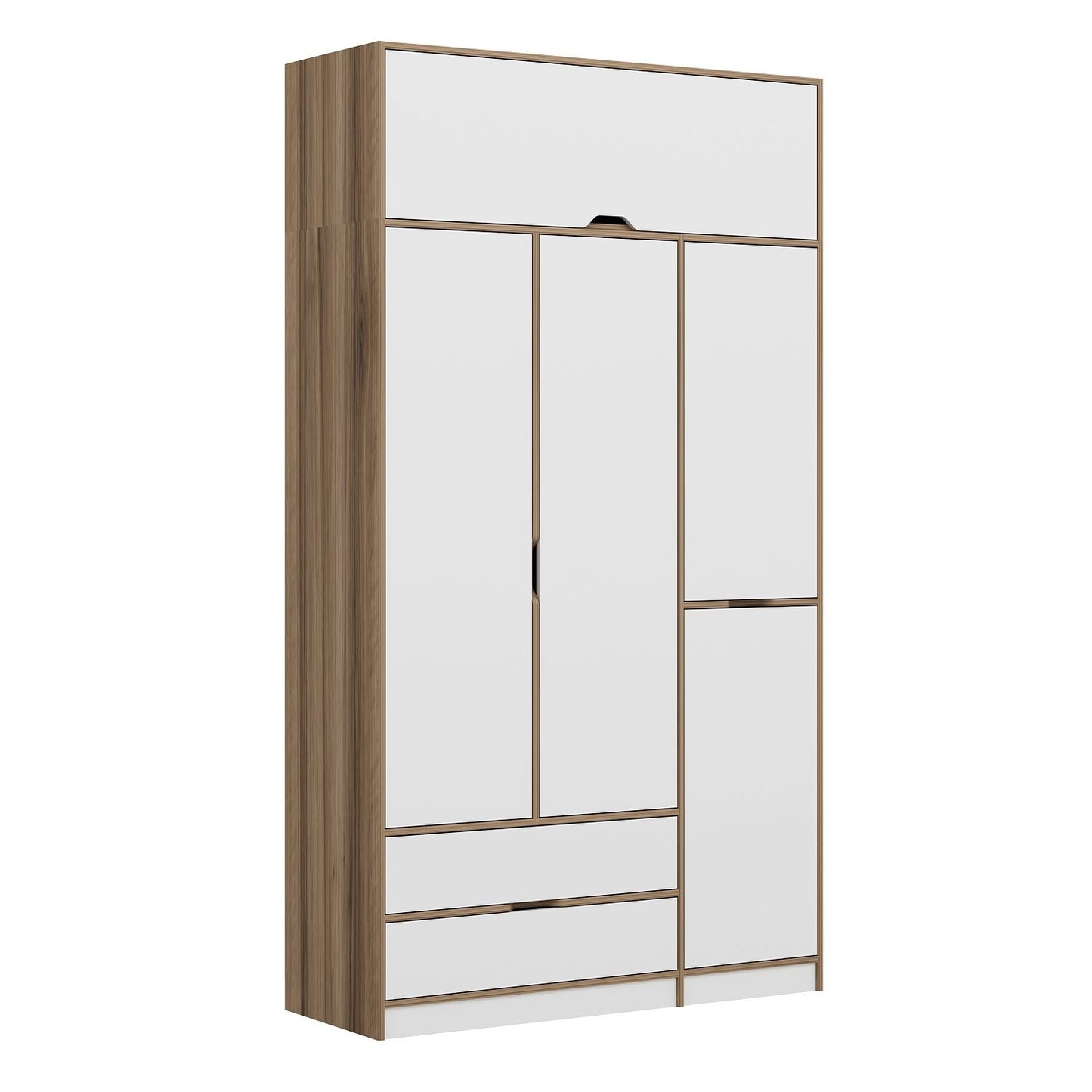 Ντουλάπα 140x253x52 εκ White Dore 506MNR3736