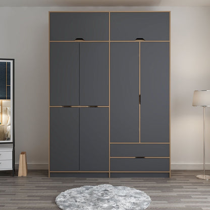 Ντουλάπα 185x253x52 εκ Anthracite Dore 506MNR3737