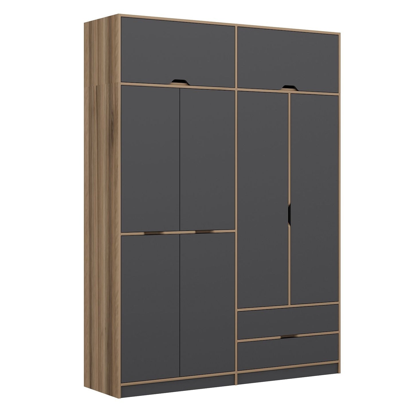 Ντουλάπα 185x253x52 εκ Anthracite Dore 506MNR3737