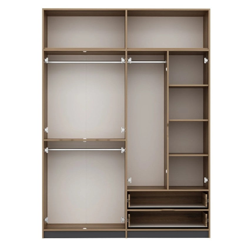 Ντουλάπα 185x253x52 εκ Anthracite Dore 506MNR3737