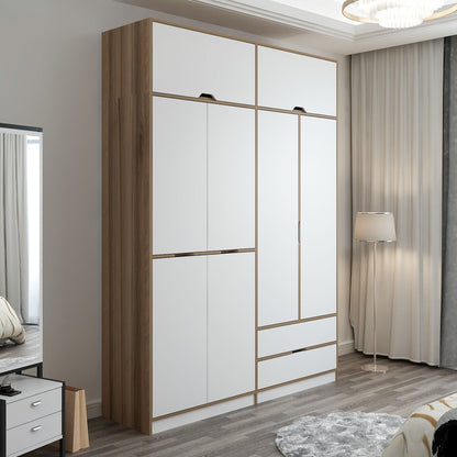 Ντουλάπα 185x253x52 εκ White Dore 506MNR3738