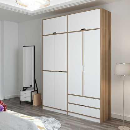 Ντουλάπα 185x253x52 εκ White Dore 506MNR3738