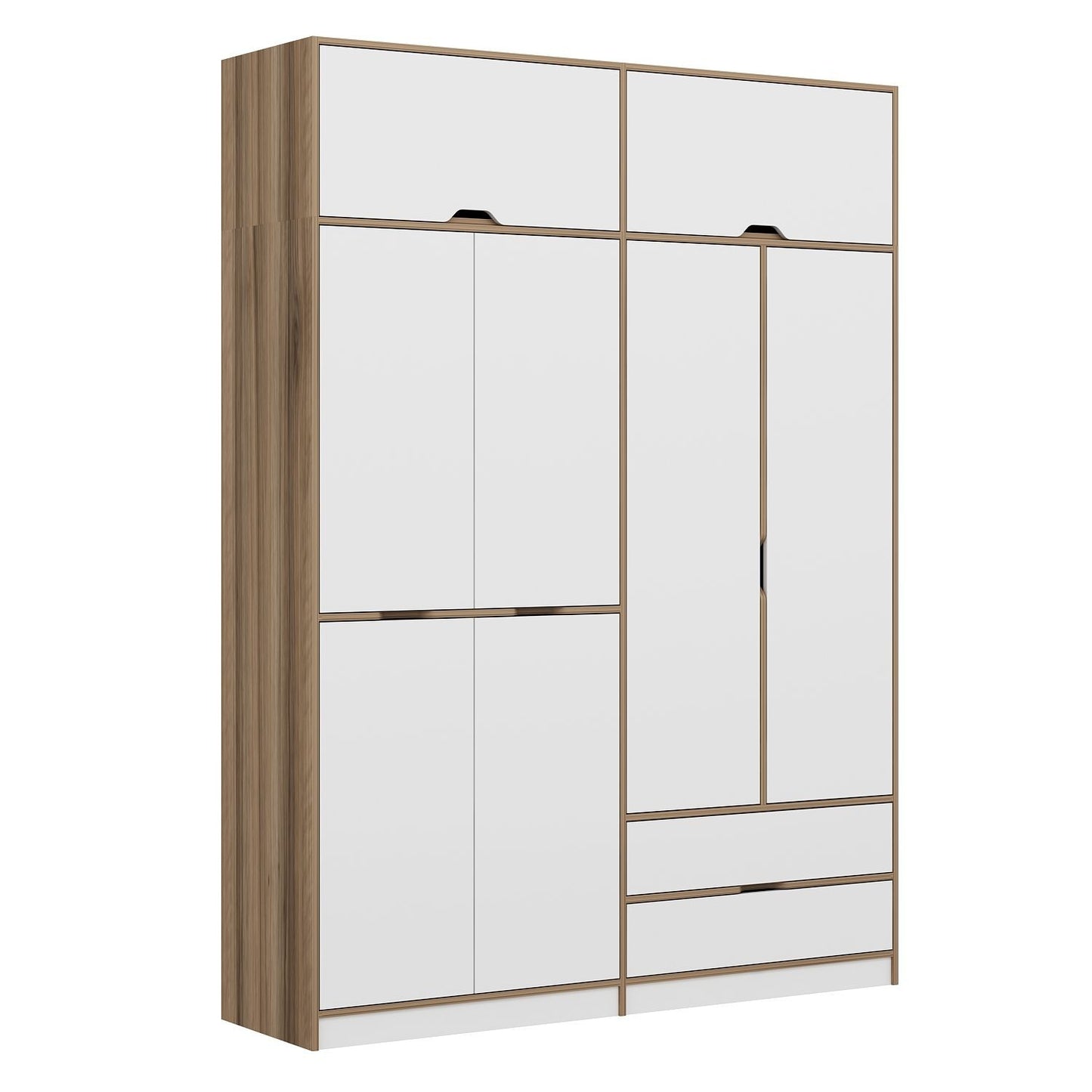 Ντουλάπα 185x253x52 εκ White Dore 506MNR3738