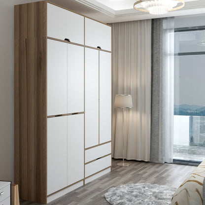Ντουλάπα 185x253x52 εκ White Dore 506MNR3738