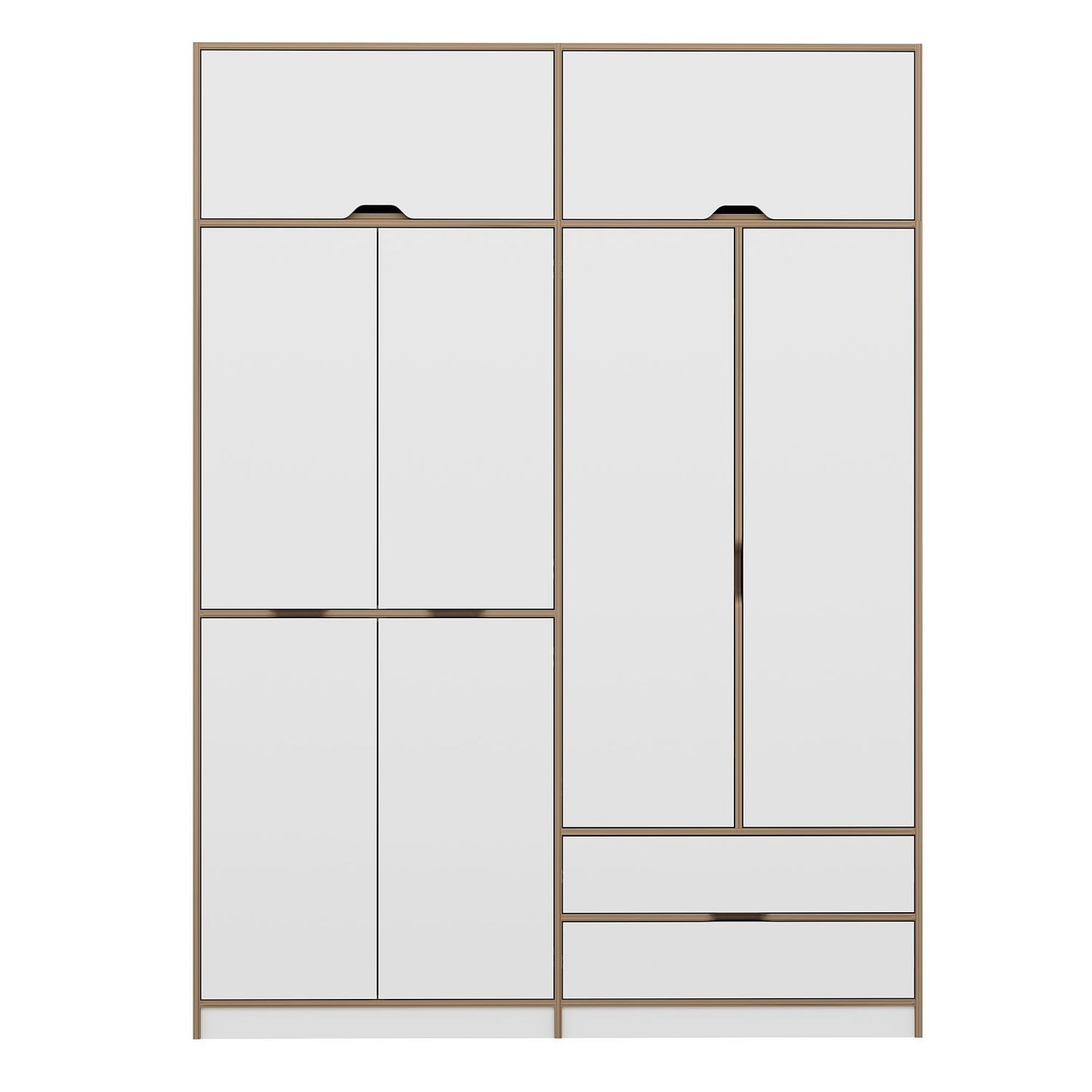 Ντουλάπα 185x253x52 εκ White Dore 506MNR3738