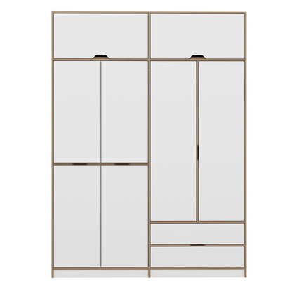 Ντουλάπα 185x253x52 εκ White Dore 506MNR3738
