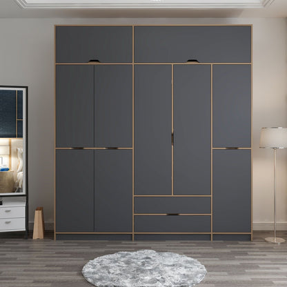 Ντουλάπα 232x253x52 εκ Anthracite Dore 506MNR3739
