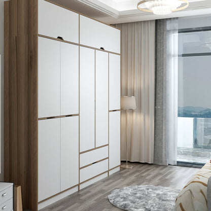 Ντουλάπα 232x253x52 εκ White Dore 506MNR3740