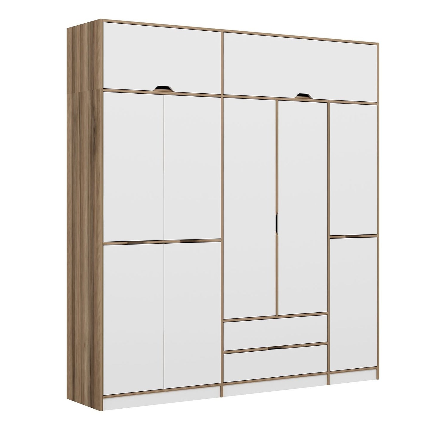 Ντουλάπα 232x253x52 εκ White Dore 506MNR3740