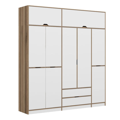 Ντουλάπα 232x253x52 εκ White Dore 506MNR3740