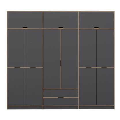 Ντουλάπα 277x253x52 εκ Anthracite Dore 506MNR3741