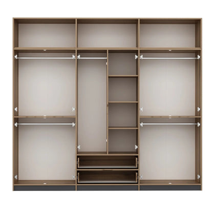 Ντουλάπα 277x253x52 εκ Anthracite Dore 506MNR3741