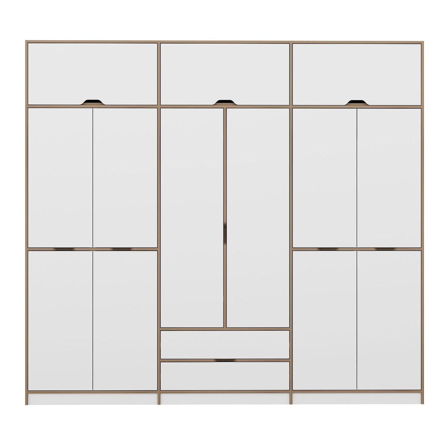 Ντουλάπα 277x253x52 εκ White Dore 506MNR3742