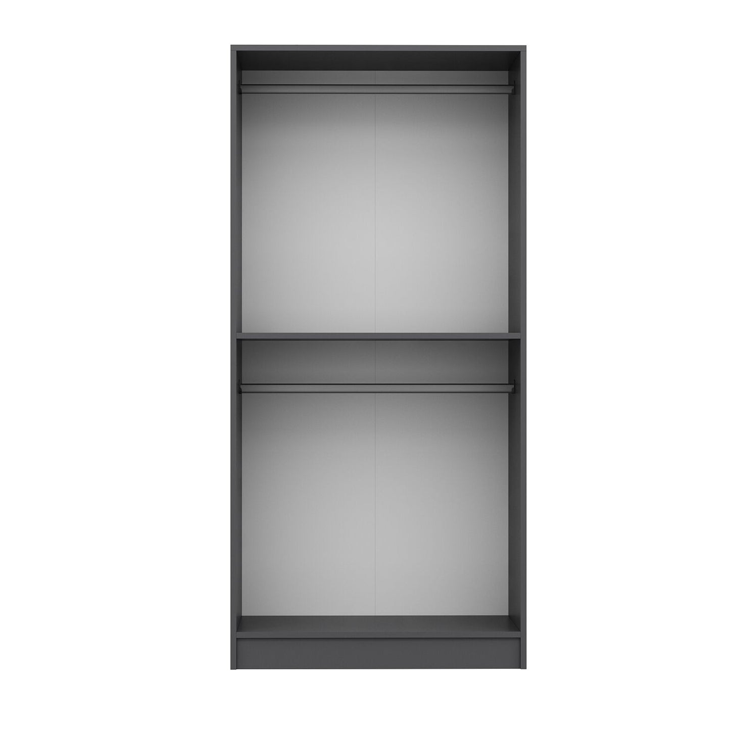 Ντουλάπα 90x190x52 εκ Ανθρακί 506MNR3743
