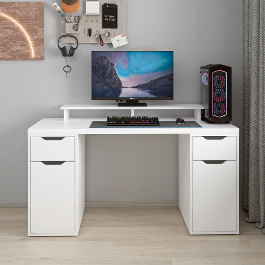 Γραφείο Υπολογιστή και Μελέτης Λευκό 150x75x60 εκ 506MNR3862