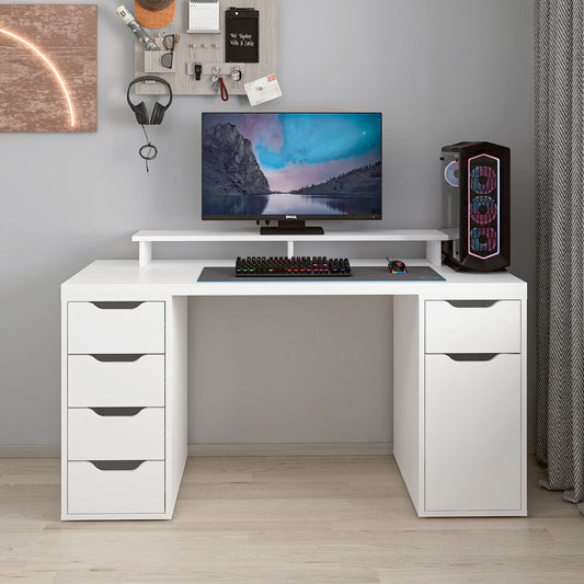 Γραφείο Υπολογιστή και Μελέτης Λευκό 150x75x60 εκ 506MNR3864