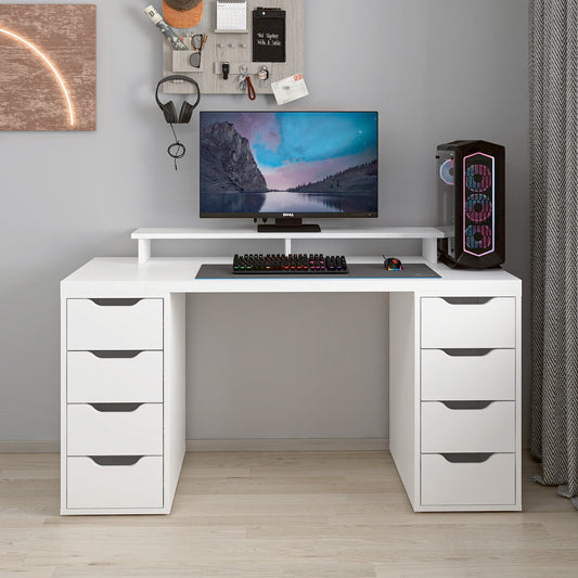 Γραφείο Υπολογιστή και Μελέτης Λευκό 150x75x60 εκ 506MNR3866