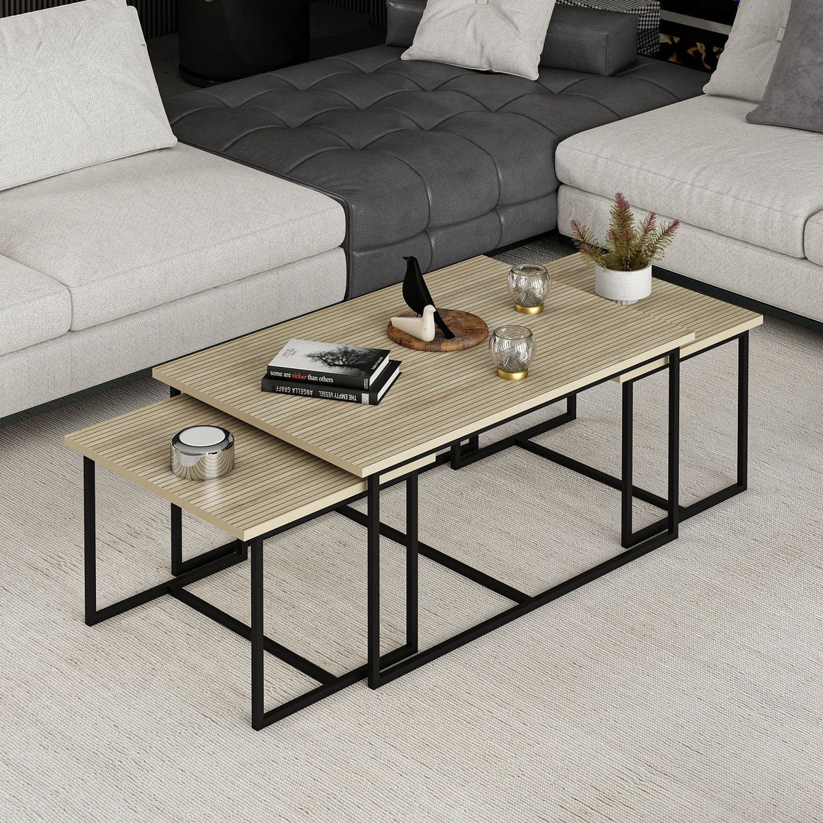 Τραπεζάκι Σαλονιού Μπόνα / Δρυς 506MNR4480