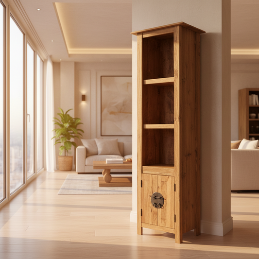 Hoher Badezimmerschrank, Wohnzimmer, Bücherregal, hohes Regal, Möbel 1246036