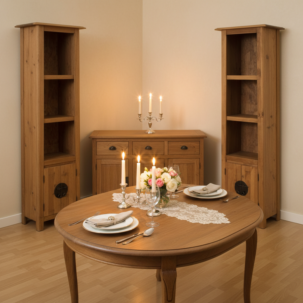 Ψηλό Ντουλάπι Βιβλιοθήκη Καθιστικού Ψηλό Ράφι Μασίφ Ξύλο Έπιπλο  1246036