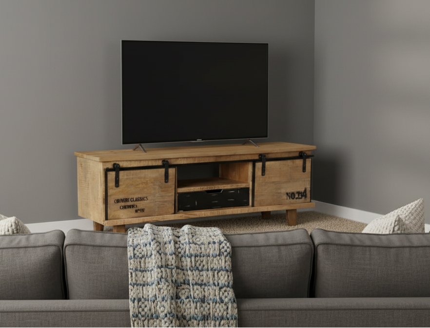 Έπιπλο Τηλεόρασης Μασίφ Ξύλο