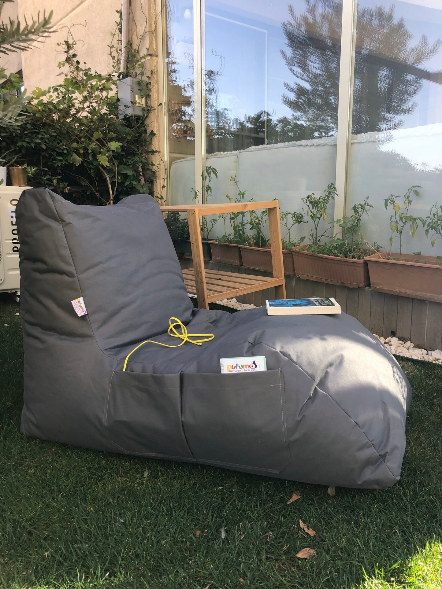 Μεγάλο Πουφ Πολυθρόνα Bean Bag Impertex Αδιάβροχο, Πλενόμενο Κάλυμμα για Σαλόνι, Υπνοδωμάτιο ή Βεράντα σε πολλά Χρώματα 535PFT1130