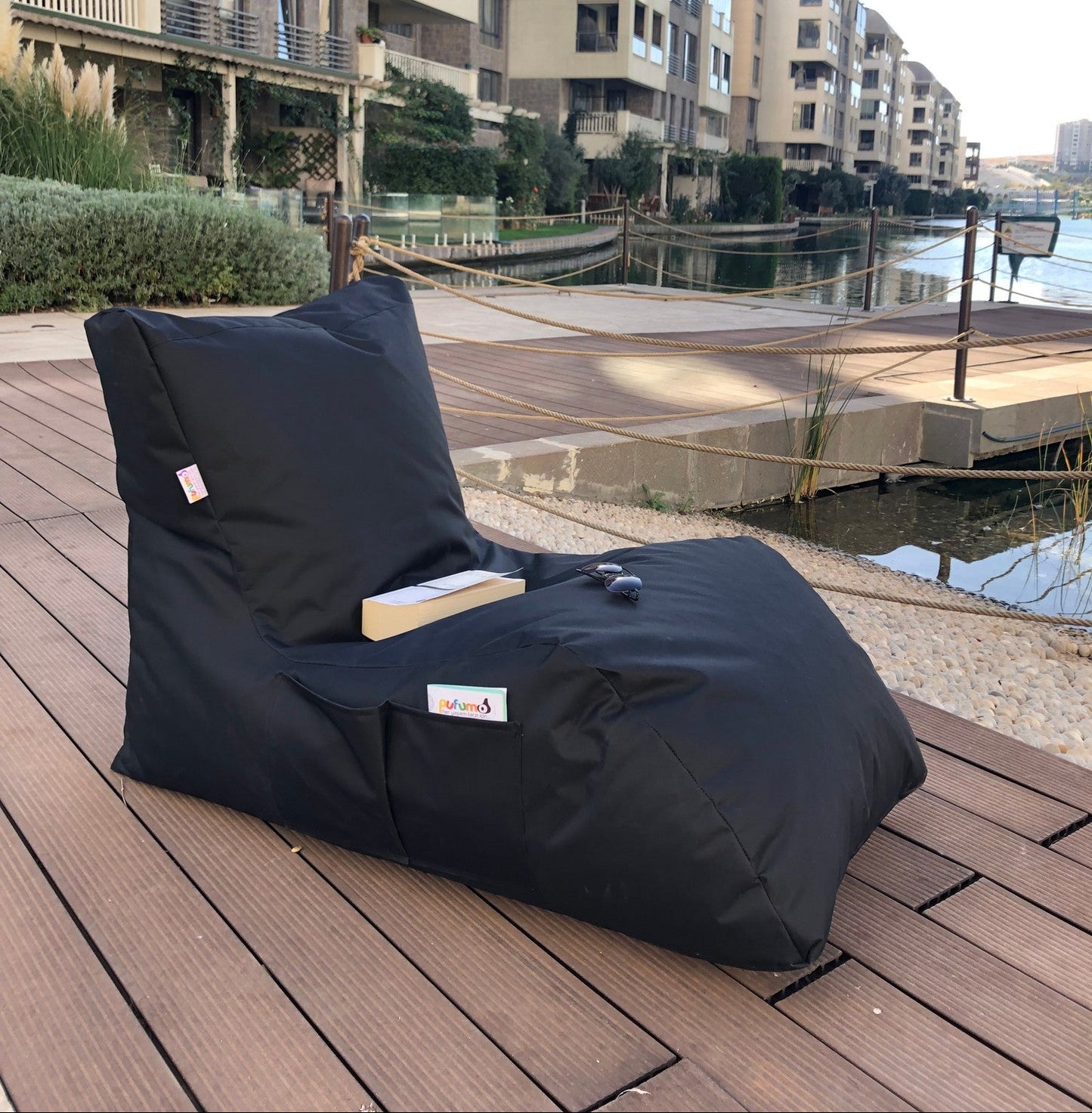 Μεγάλο Πουφ Πολυθρόνα Bean Bag Impertex Αδιάβροχο, Πλενόμενο Κάλυμμα για Σαλόνι, Υπνοδωμάτιο ή Βεράντα σε πολλά Χρώματα 535PFT1130