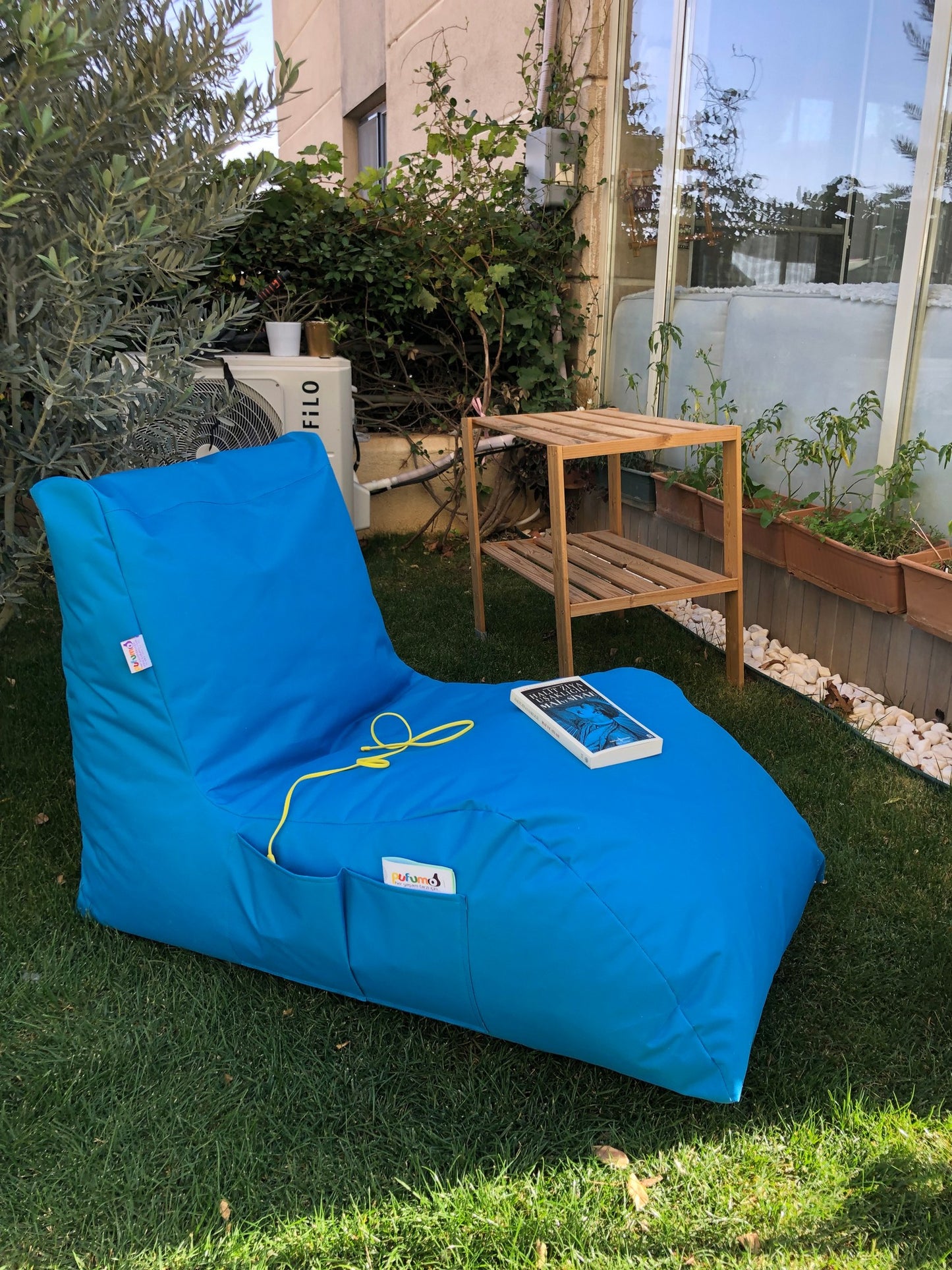 Μεγάλο Πουφ Πολυθρόνα Bean Bag Impertex Αδιάβροχο, Πλενόμενο Κάλυμμα για Σαλόνι, Υπνοδωμάτιο ή Βεράντα σε πολλά Χρώματα 535PFT1130