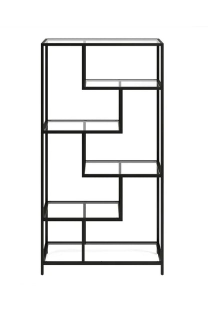 Βιβλιοθήκη 90 × 30 × 172 εκ. Μαύρο Tranparent GR540MDR1304