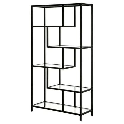 Βιβλιοθήκη 90 × 30 × 172 εκ. Μαύρο Tranparent GR540MDR1304
