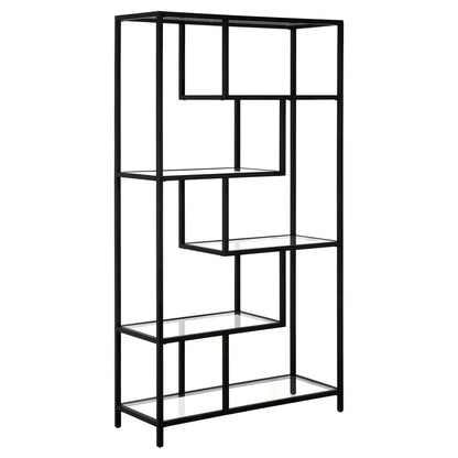Βιβλιοθήκη 90 × 30 × 172 εκ. Μαύρο Tranparent GR540MDR1304