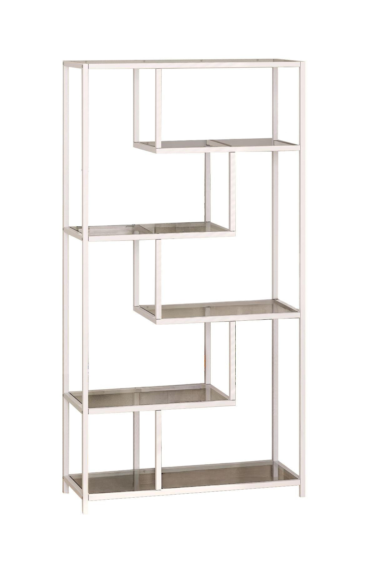 Βιβλιοθήκη 90 × 30 × 172 εκ. Λευκό Tranparent GR540MDR1305
