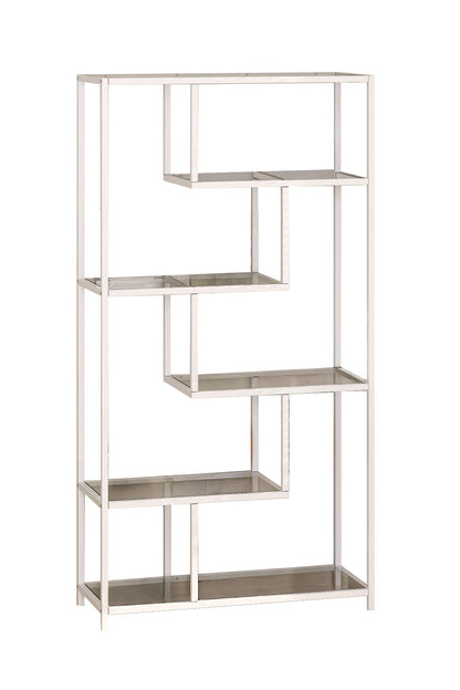 Βιβλιοθήκη 90 × 30 × 172 εκ. Λευκό Tranparent GR540MDR1305
