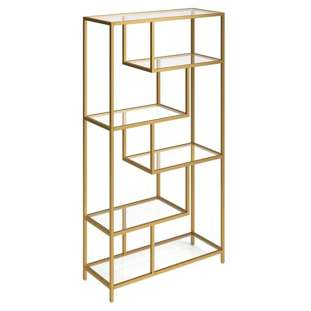 Βιβλιοθήκη 90 × 30 × 172 εκ. Χρυσό Tranparent GR540MDR1306