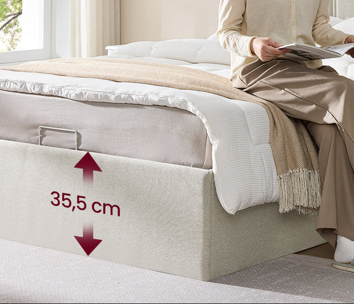 Σκελετός Διπλού Κρεβατιού με αποθηκευτικό Χώρο Κρεβάτι 160x200 εκ με Υδραυλικό σύστημα ανύψωσης RM-B615LH01